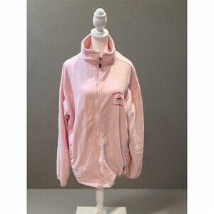 Jacket Womens Size M Light Pink Full Zip Mock Neck